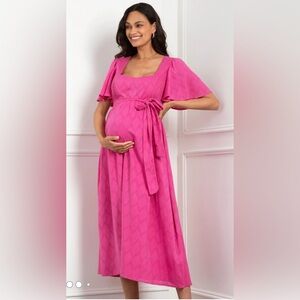 Seraphine Fuchsia Maternity Dress